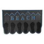 Doormat 75x45 cm Grey Plastic Foot Mat