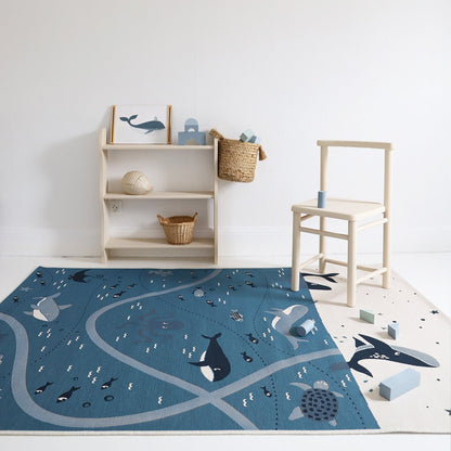 Speelkleed kinderen 123x180 cm oceaan