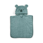 Kinderponcho biologisch katoen 50x50 cm lood groen