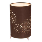 Tafellamp 25 cm bruin patroon