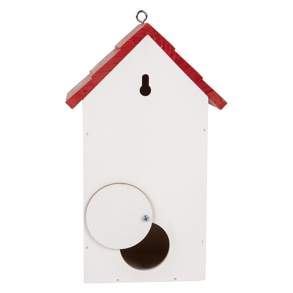 Vogelhuis 15x10x22 cm Wit Hout