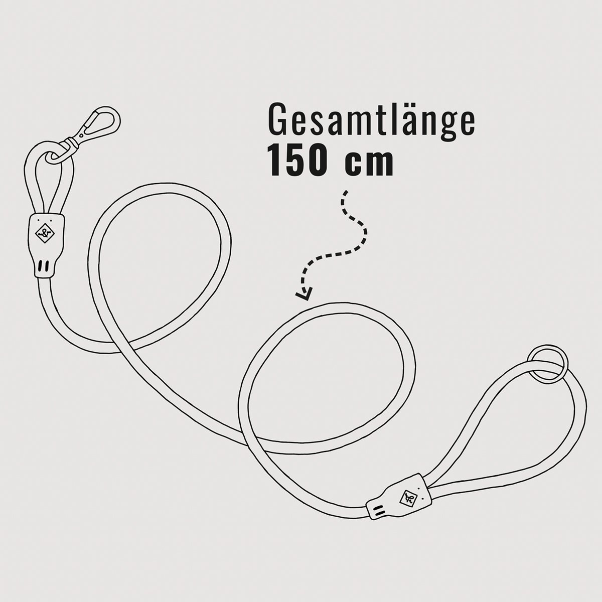 NE & No® Dog Leash "Loft Style" - Weatherproof