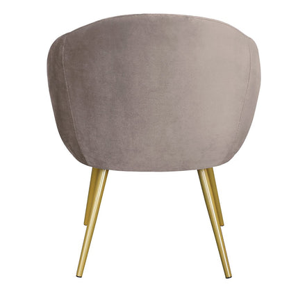Eetkamerstoel grijs goud 65x64x74 cm