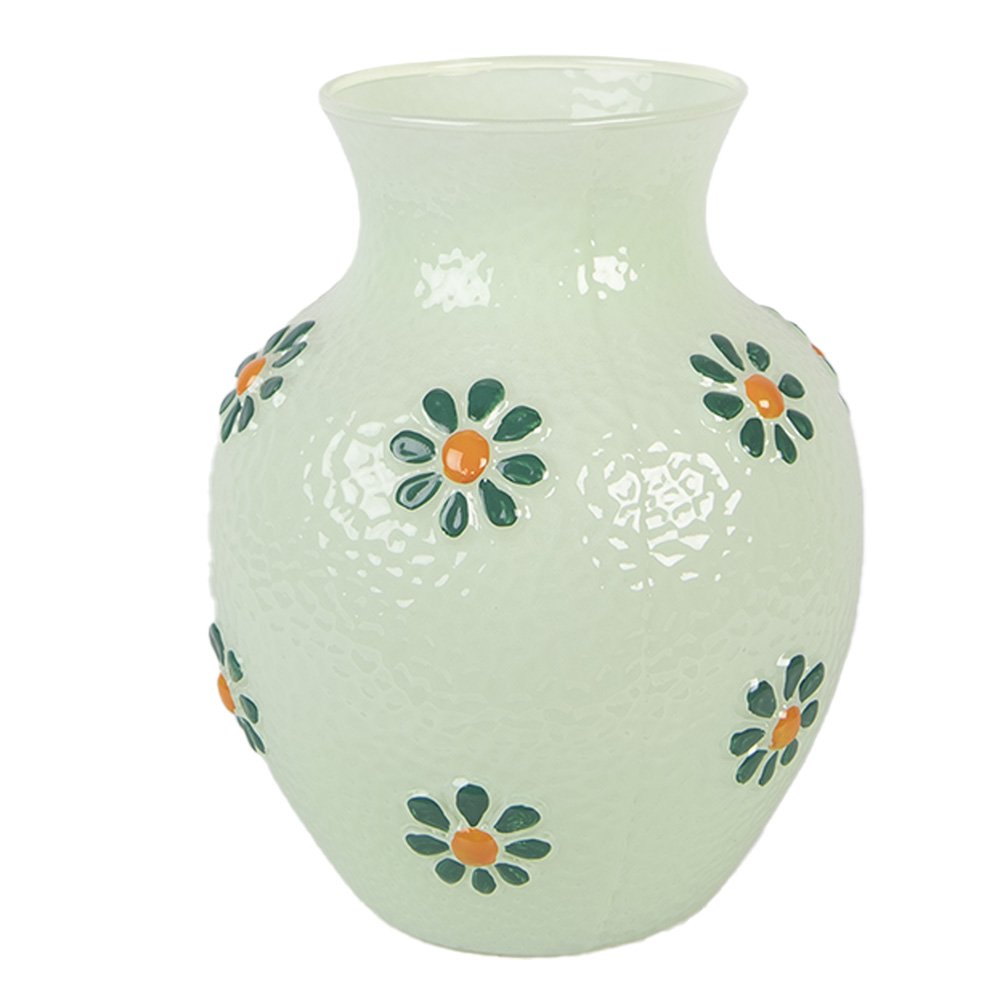 Vaas Ø 13x16 cm Groen Glas