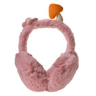 Oorwarmers meisjes roze pluche paddenstoel