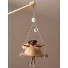 Wanddecoratie fee abrikoos 15x30 cm wolvilt hout