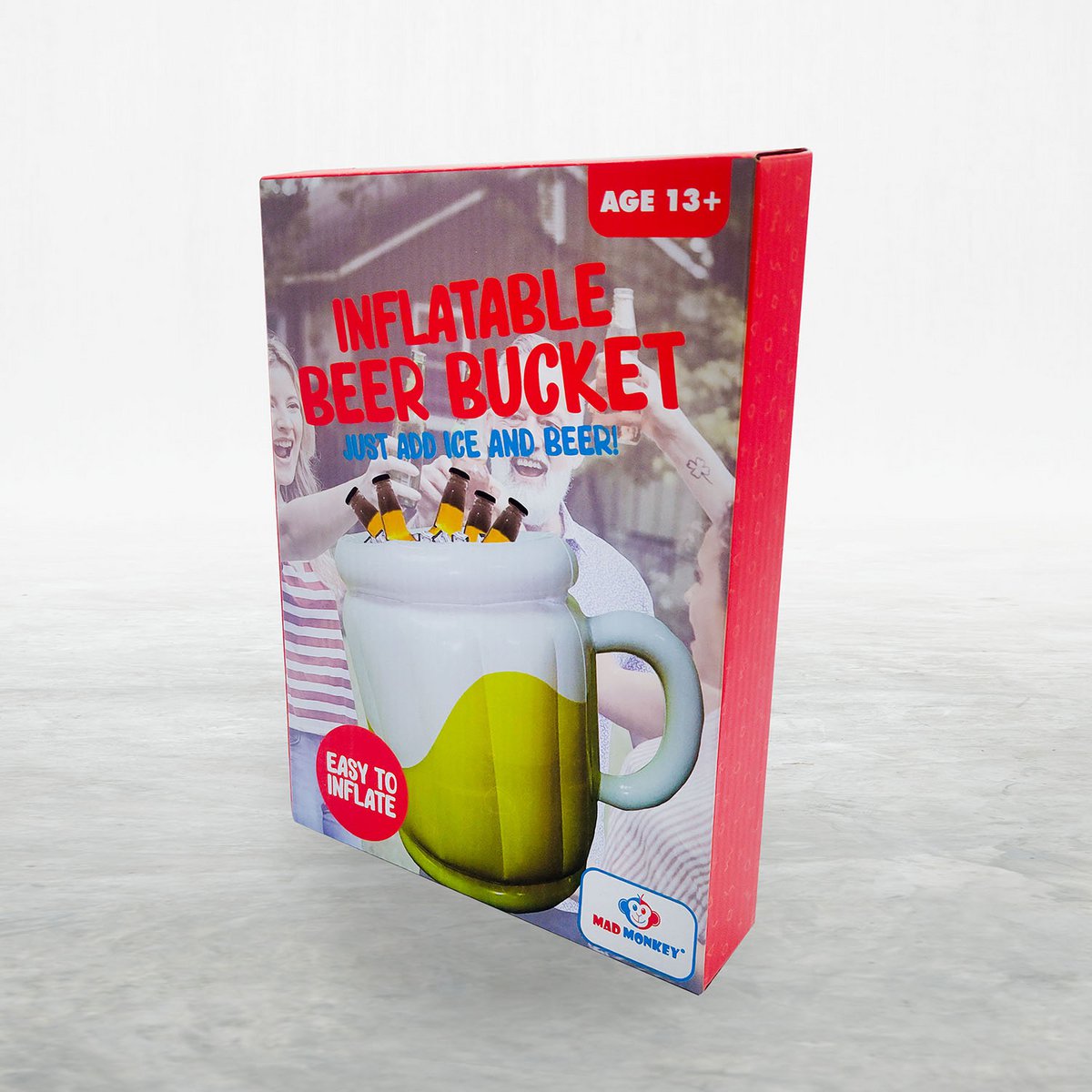 Opblaasbare bieremmer drankkoeler 15L groen PVC