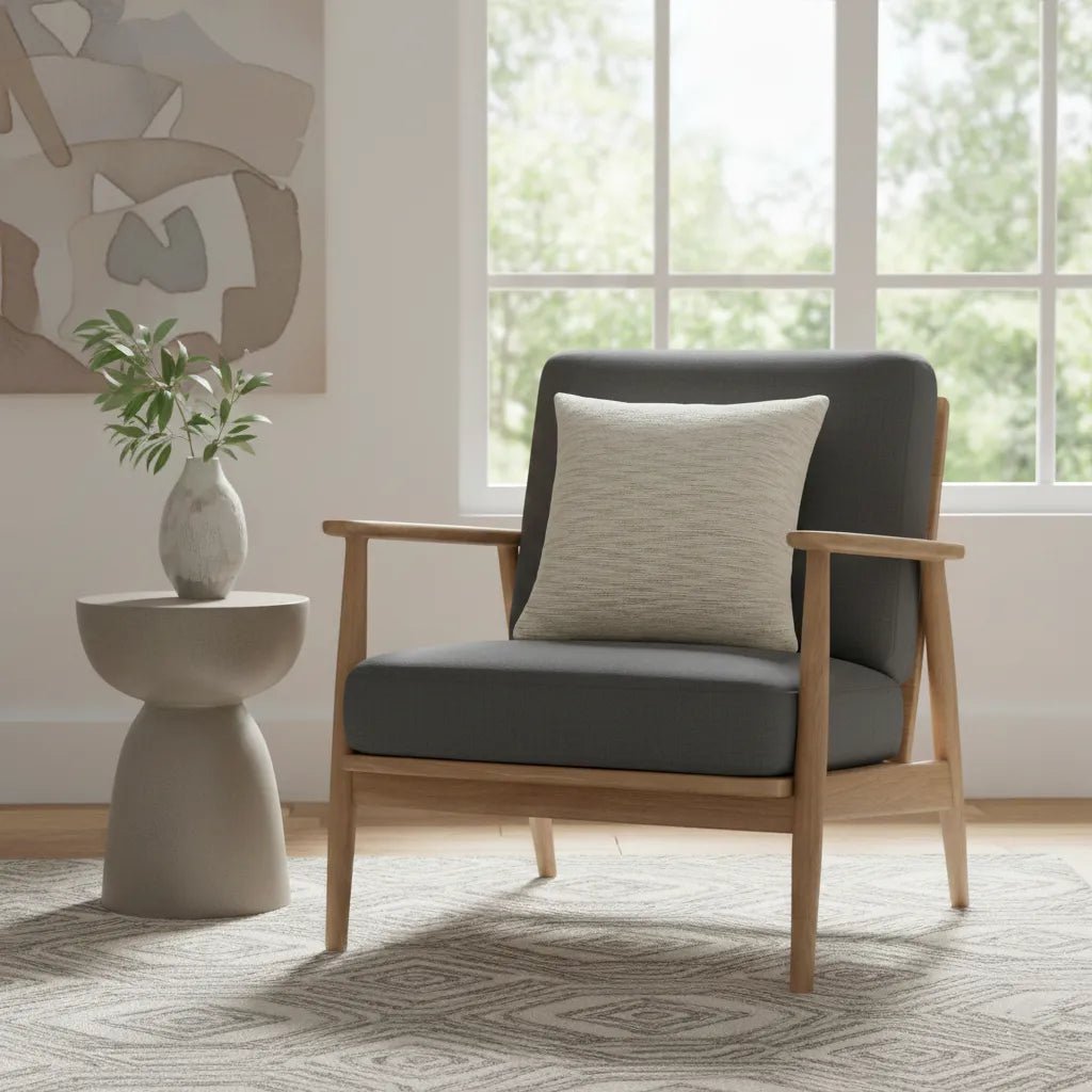 Kussenhoes 45x45 cm handgeweven katoen beige