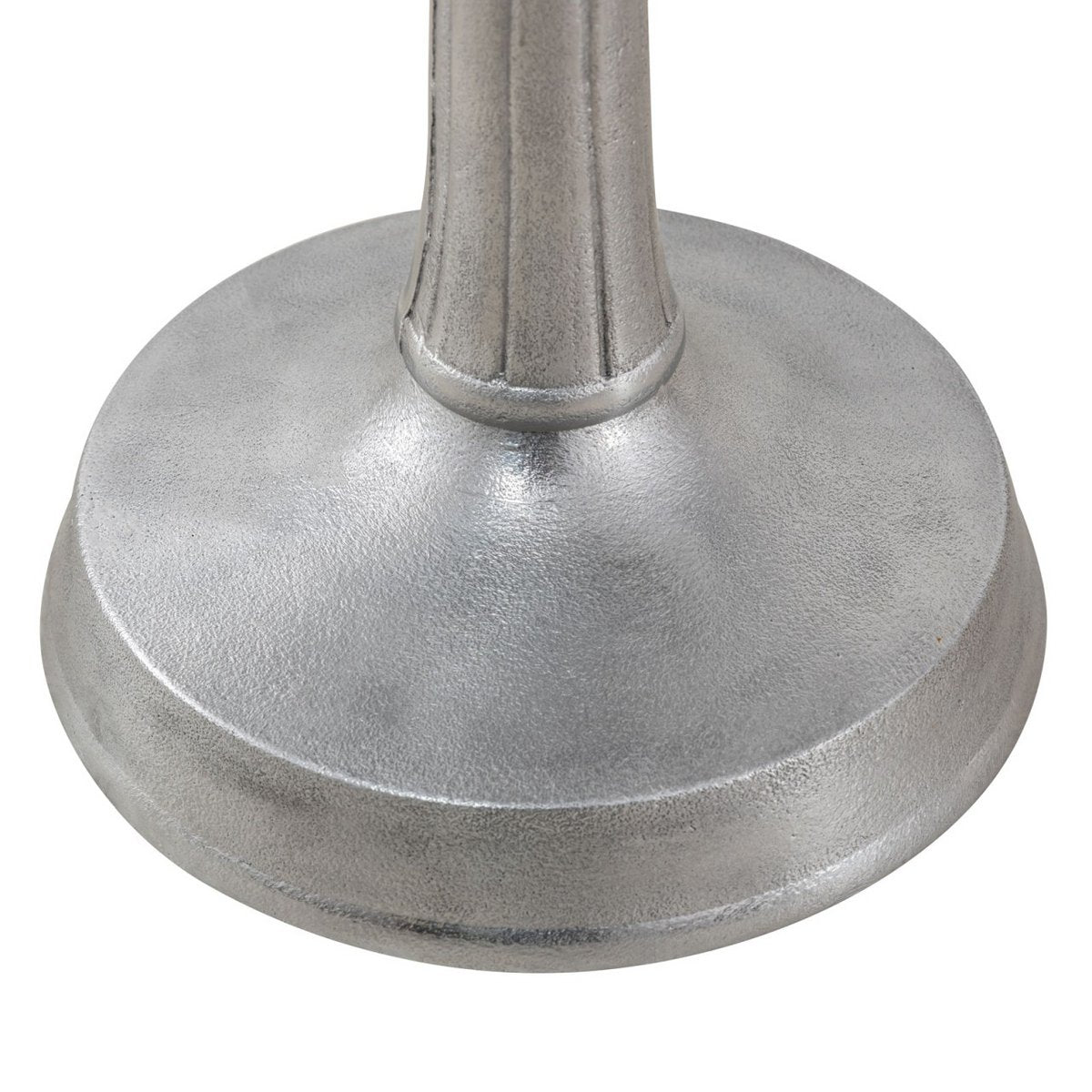 Bijzettafel Metaal Rond Aluminium Met Middenvoet Goud 44x53