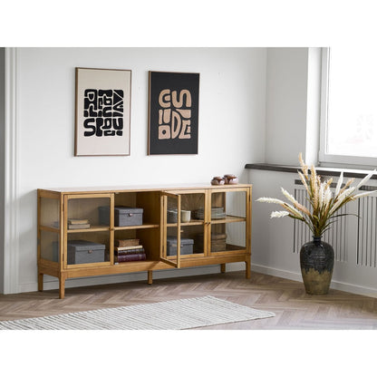 Tine Tufted wanddecoratie, zwart/bruin, 50x70 cm