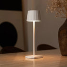 Tafellamp oplaadbaar draadloos dimbaar zwart Ø10x38 cm
