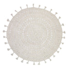 NILA ECRU crocheted children's rug