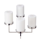 Kandelaar Pamplona H 14 cm zilver wit