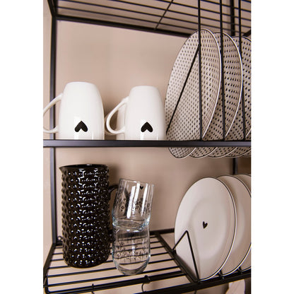 Decoratie Kan Zwart, Keramiek 14x9x20 cm / 1000 ml