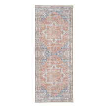 Gangloper 80x200 cm blauw oranje chenille polyester