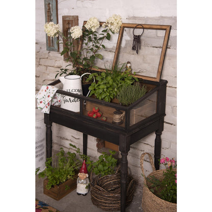 Opbergmand set van 4 bruin stro