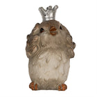Vogelbeeld 8 cm beige polyresin