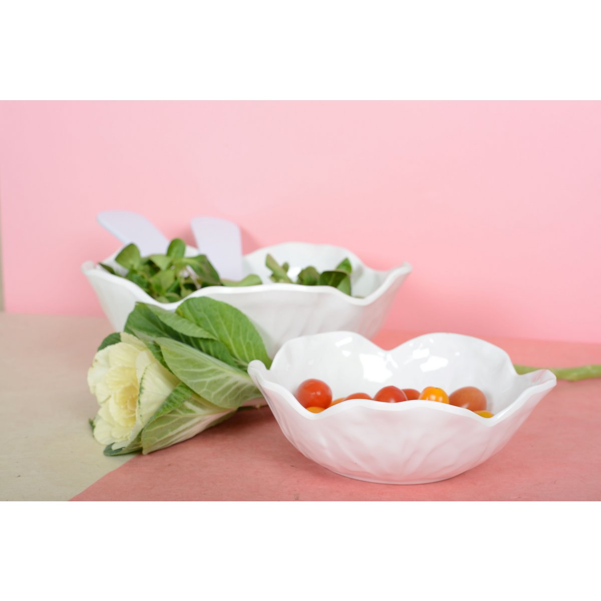 Melamine serveerplaat rond 17,5x17,5x5 cm wit