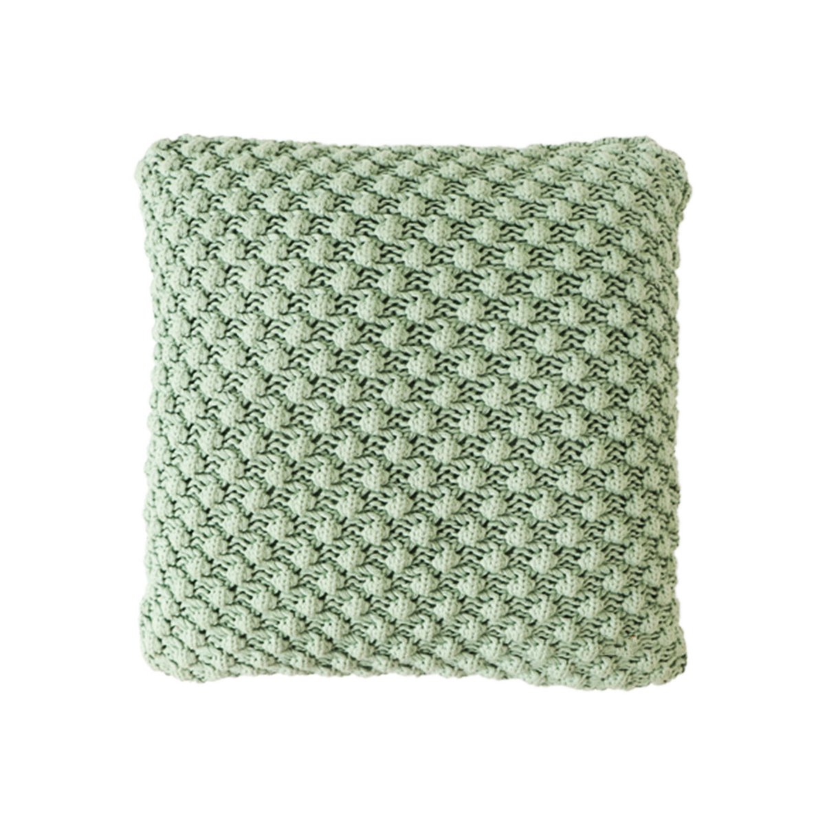Kussenhoes 45x45 cm popcorn knit katoen mineraalblauw
