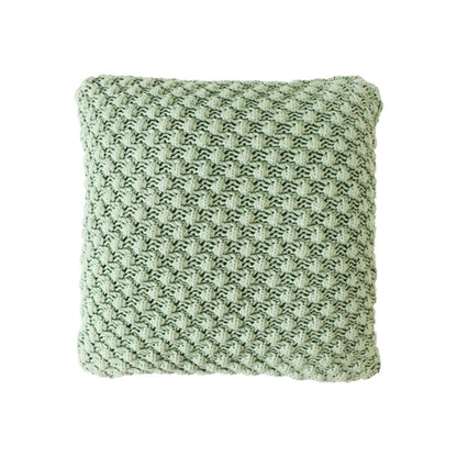 Kussenhoes 45x45 cm popcorn knit katoen mineraalblauw