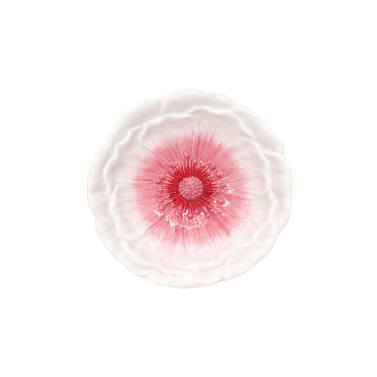 Dessertbord roze 20,5x20,5x2,5 cm dolomiet
