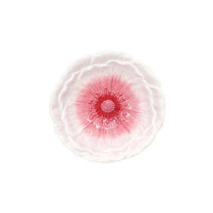 Dessertbord roze 20,5x20,5x2,5 cm dolomiet
