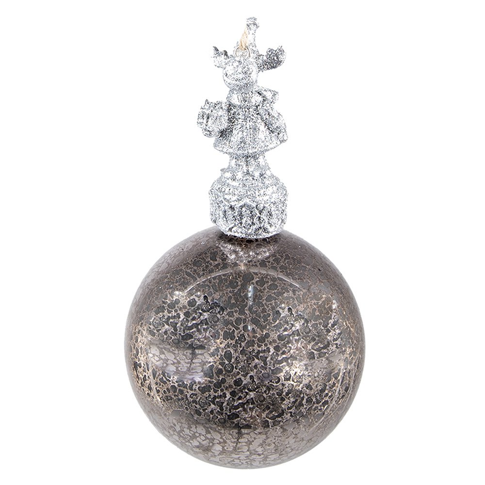 Christmas Ball Ø 7 cm Silver-colored Glass Christmas Decoration