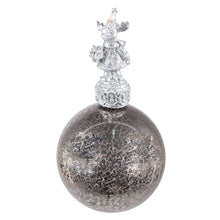 Kerstbal Ø 7 cm zilver glas