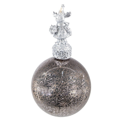 Christmas Ball Ø 7 cm Silver-colored Glass Christmas Decoration