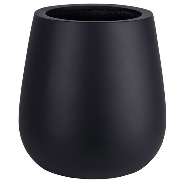 Plantenpot Vermont black 44x46 cm fiberstone