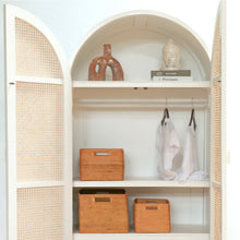 Rattan Shelf Basket Handwoven Decorative Storage Basket Three Sizes