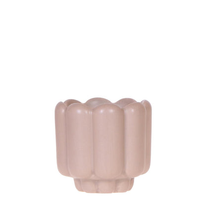 Sierpot Ø6 cm zandkleurig keramiek