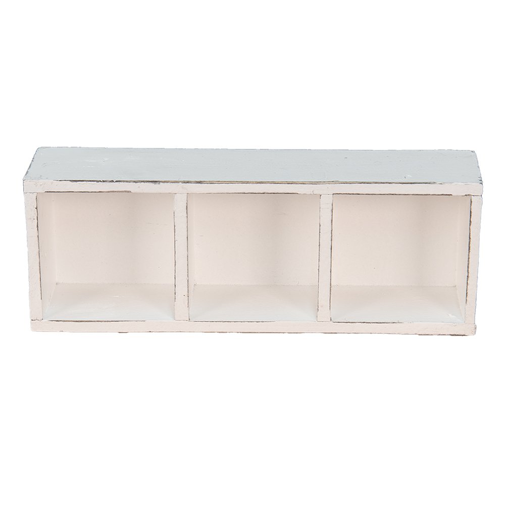 Houten kistje 33x12x7 cm wit