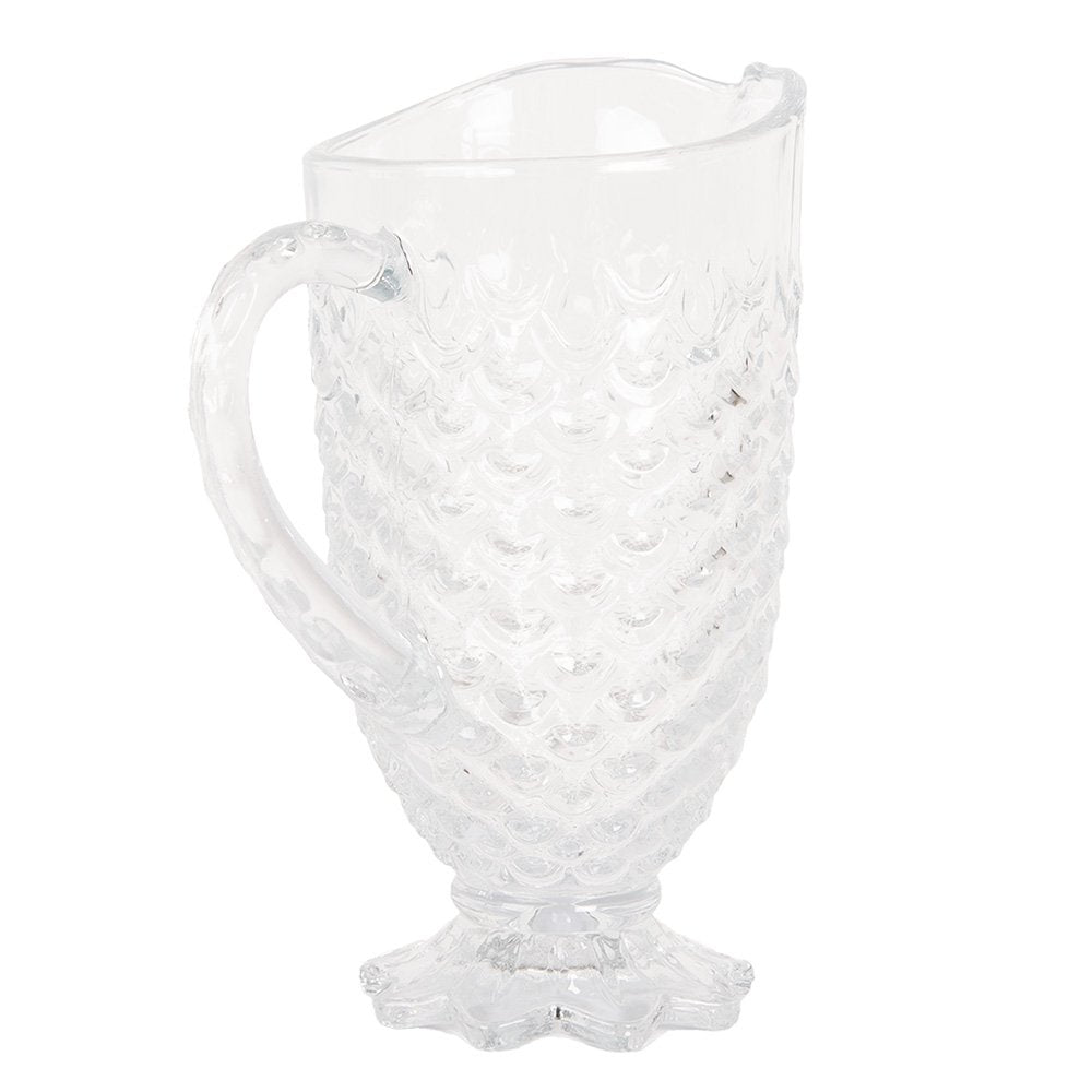 Schenkkan glas 20x13x24 cm transparant