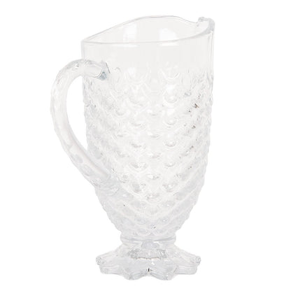 Schenkkan glas 20x13x24 cm transparant