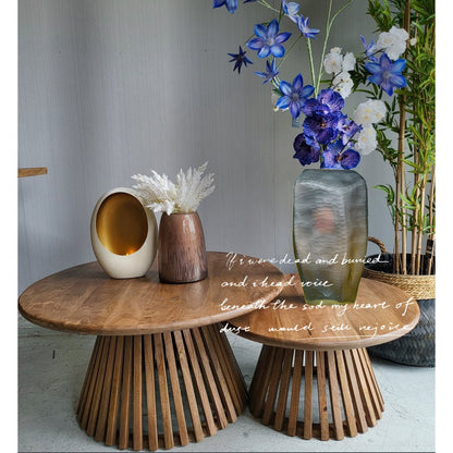 Vaas glas 38 cm chocolade