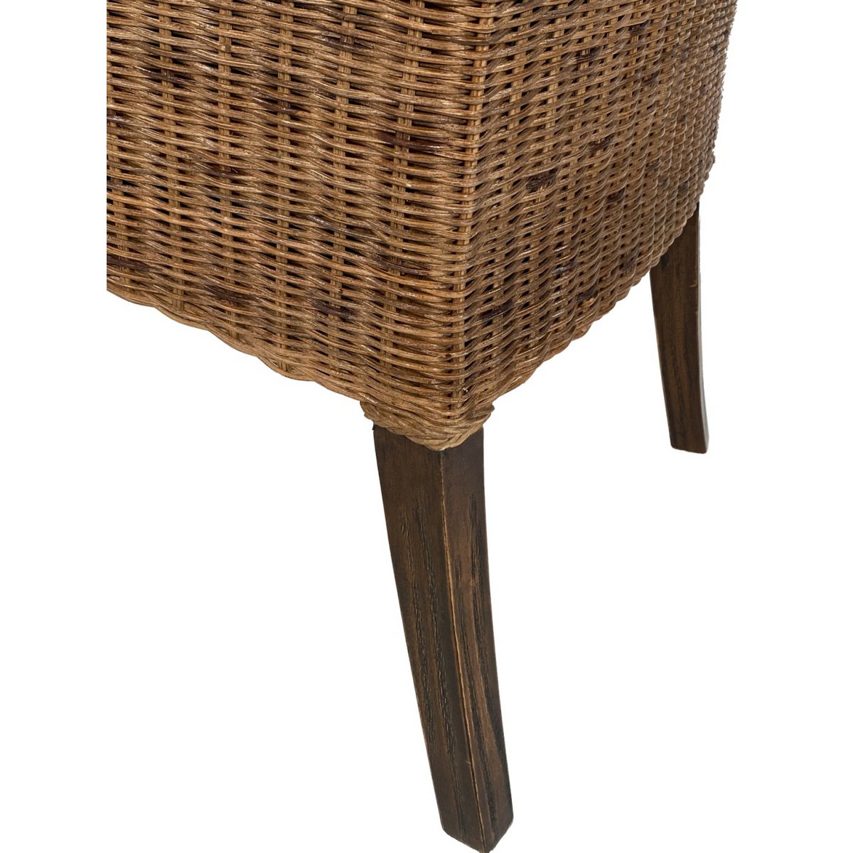 Rattan Stoel Eetkamerstoel Armlehner Fauteuil Bilbao Bruin