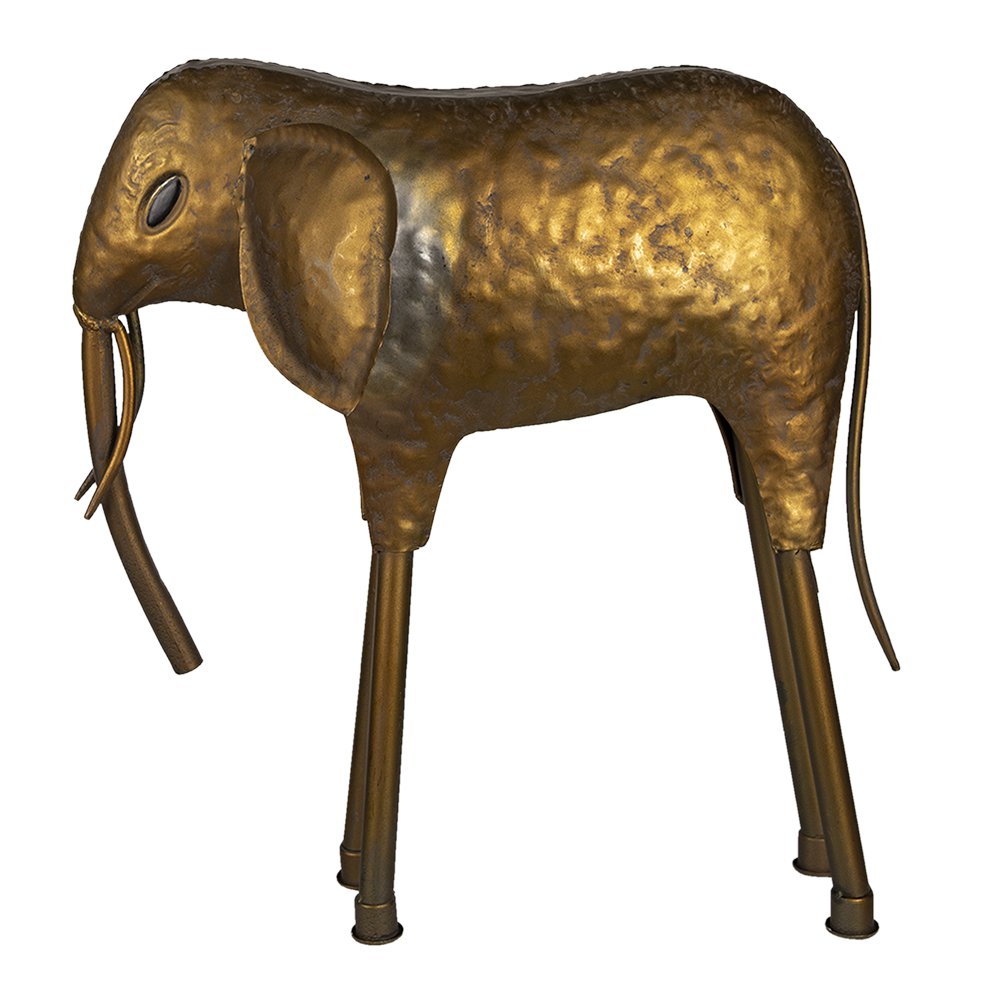 Figurine Elephant 50x16x50 cm Copper Coloured Metal Home Decor