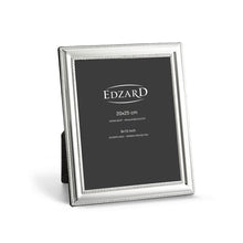 Edzard photo frame Matera (20x25 cm), beaded rim, noble silver-plated, tarnish-protected, 2 hangers