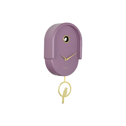 Wandklok Karlsson Tweet 42 cm paars