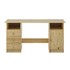 Desk With Ample Storage Space And Three Drawers Practical