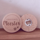 Round bottle opener for the best teacher