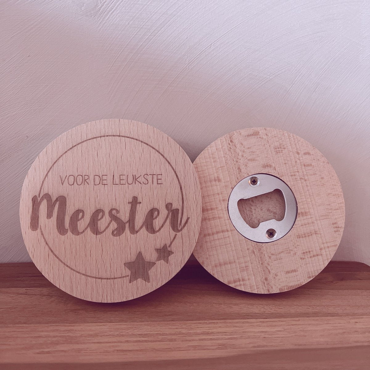 Round bottle opener for the best teacher