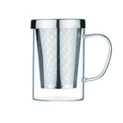 Mok 400ml glas met deksel en filter