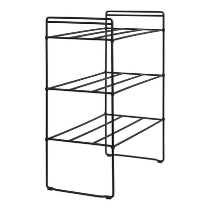 Schoenenrek metaal 49.5x25x60 cm zwart