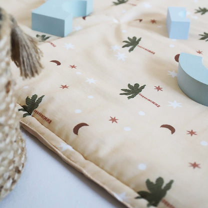 JAIPURY baby sleeping mat printed with small palm trees