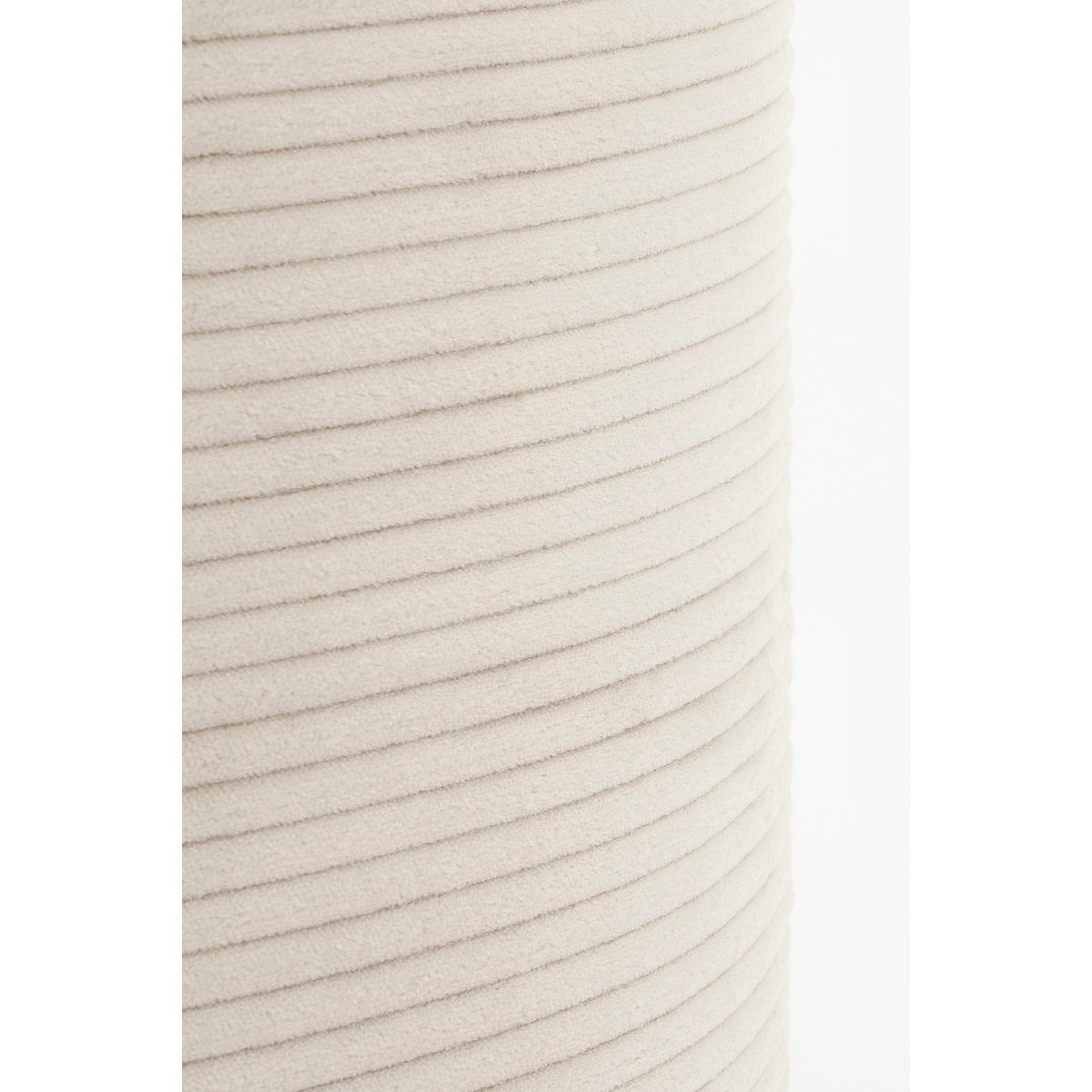 Poef met opbergruimte H41 x Ø42 cm off-white
