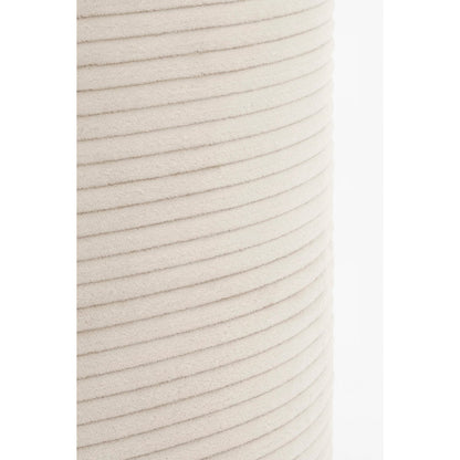 Poef met opbergruimte H41 x Ø42 cm off-white