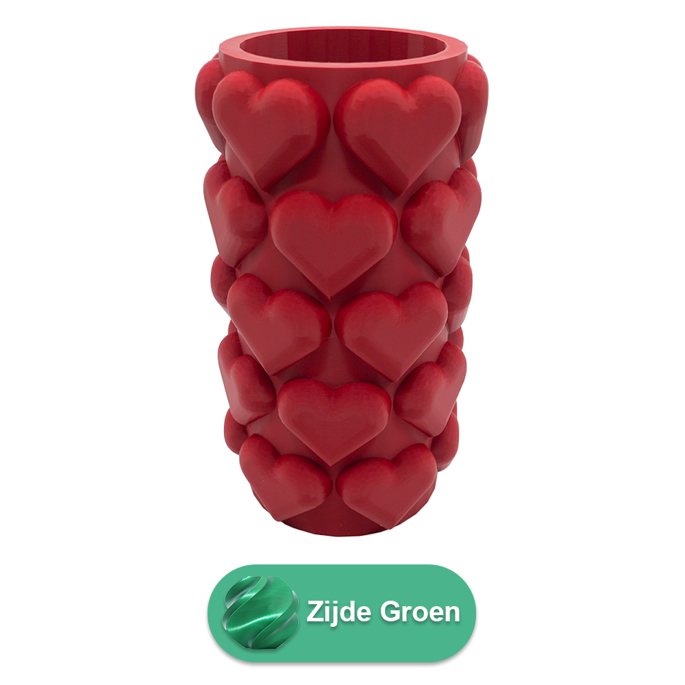 3D vaas hartjes 20 cm PLA