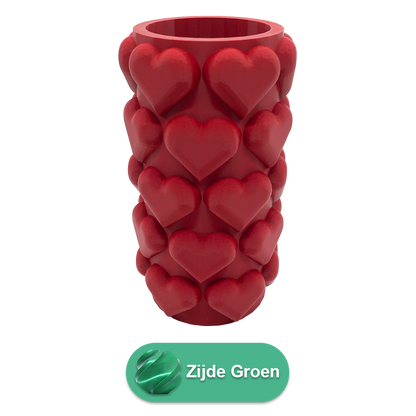 3D vaas hartjes 20 cm PLA